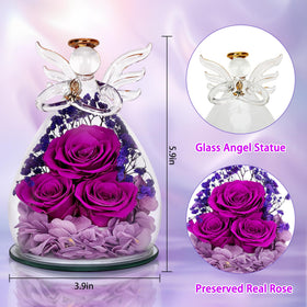 Deerift warm LED glow angel figurine enhances dining ambience and romantic spaces