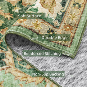 Deerly Green Rug suits multiple rooms for versatile decor.