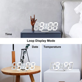 Deeyaple LED Clock dimmable display for day and night viewing.