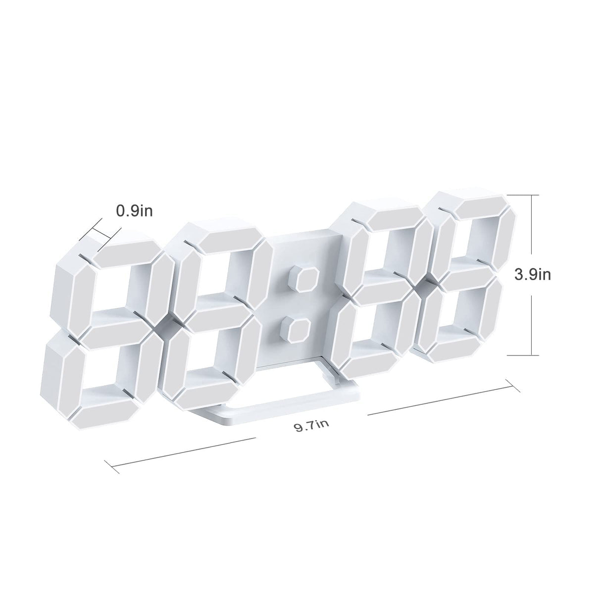 Deeyaple LED Clock night light adds soft ambience.