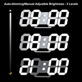 Deeyaple LED Clock temperature and date display enhances awareness.