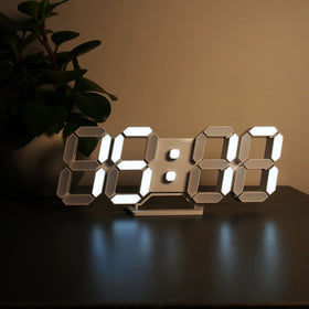 Deeyaple LED Clock wall mount or stand for flexible placement.