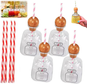 DEFACT Patron 375ml cup with straw hole, stylish and reusable for parties.