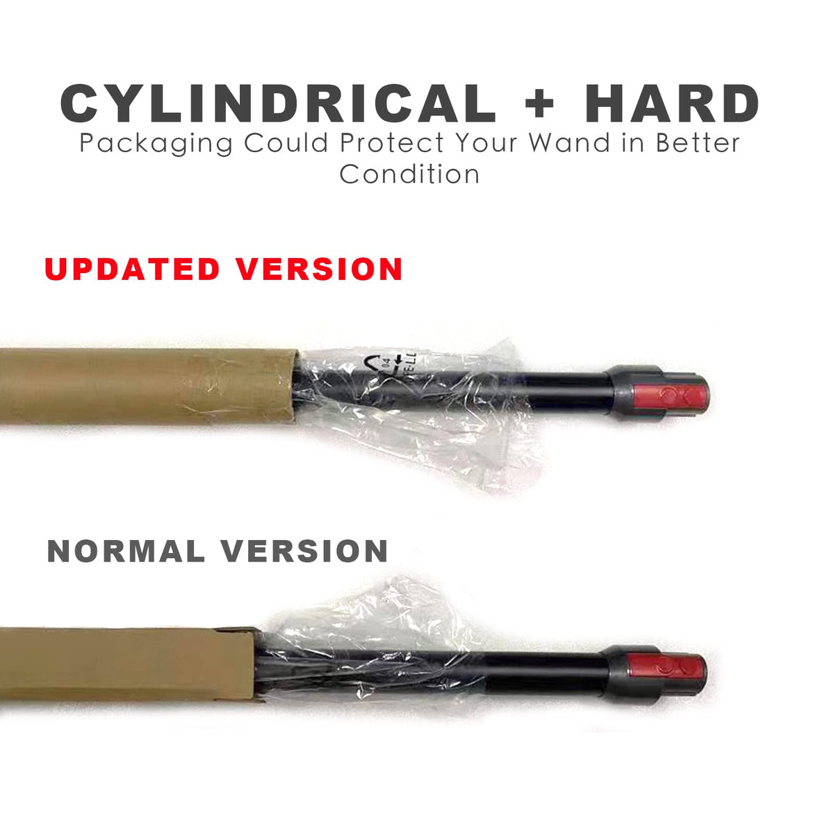 Defurry wand compatible with Dyson V7–V15 models.