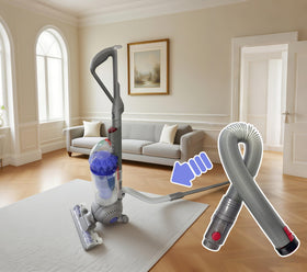 Defurry hose-assembly for Dyson DC40; snug fit and durable connection.