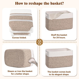 Degeyoyo decorative basket on shelf enhances modern home styling