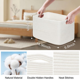 Degeyoyo folded baskets laid flat to illustrate space-saving storage.