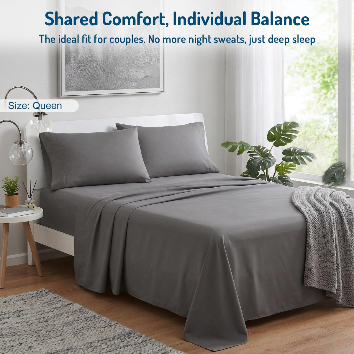 Degrees of Comfort all-season design adapts to cooling or warmth.