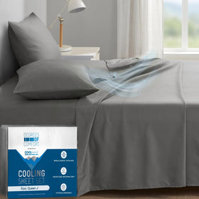 Degrees of Comfort Coolmax bed sheets queen set for hot sleepers with cooling performance.