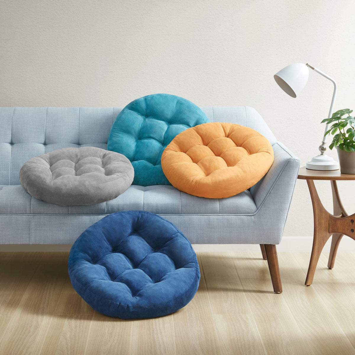 Degrees of Comfort cushions suitable for kids and adults during games and reading.
