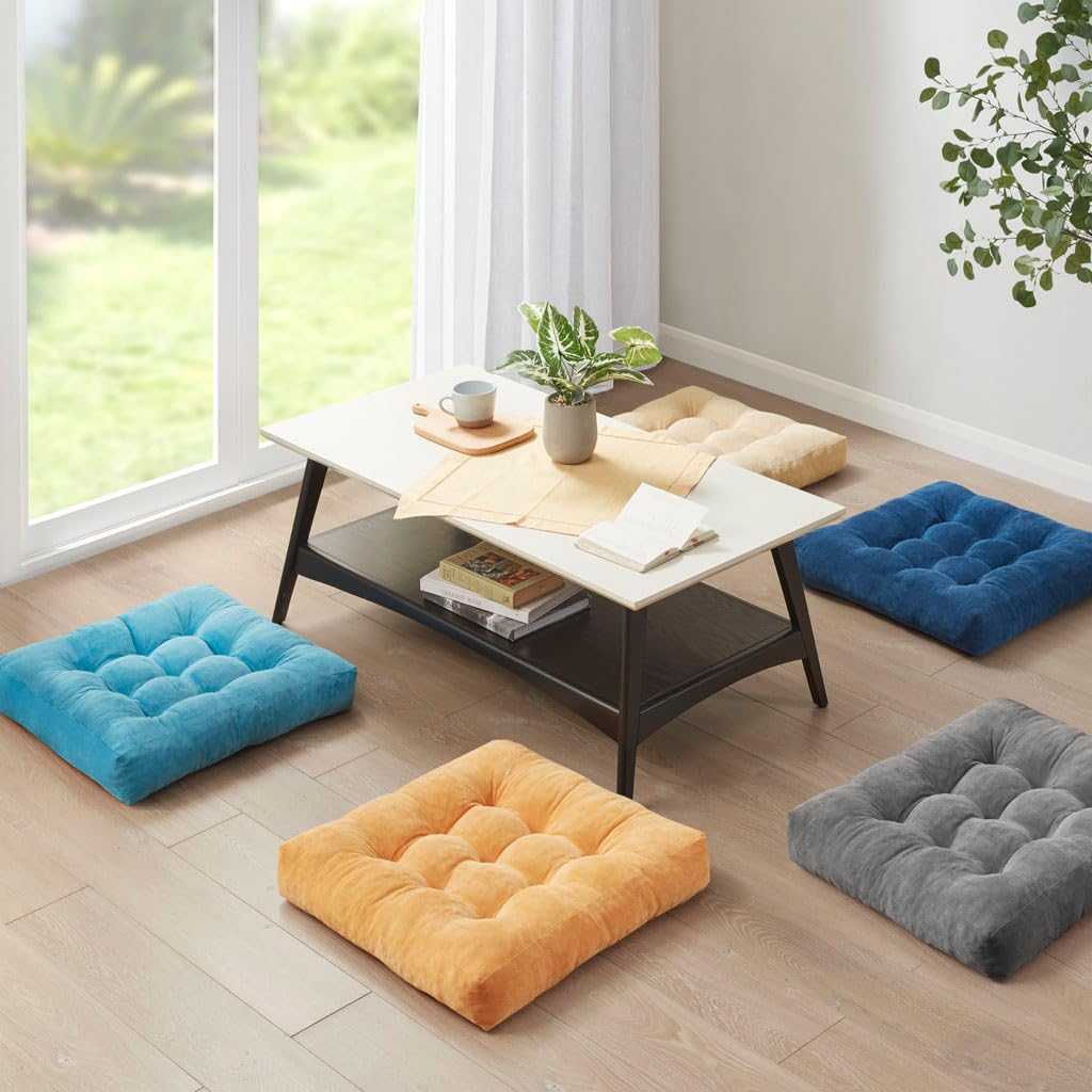 Degrees of Comfort pack-to-expand navy pillow, expands to full size after unpacking