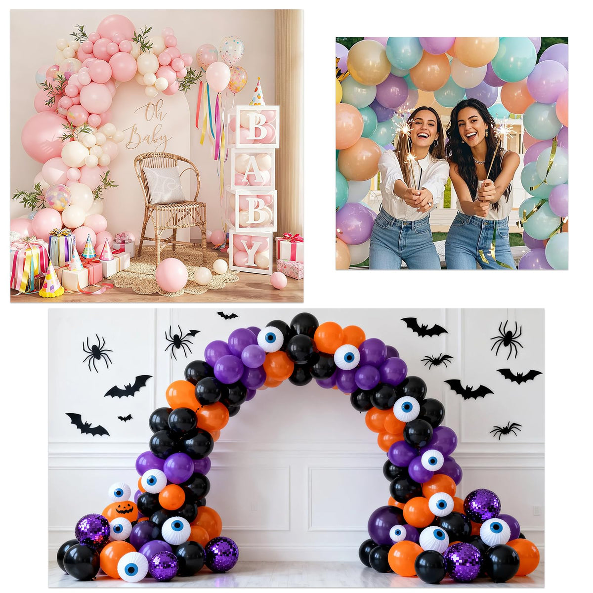Degxcmli balloon arch ready to create a festive backdrop at events.
