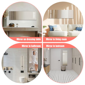 DEHWFT home gym mirror helps monitor form during workouts