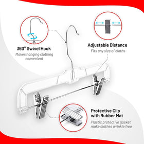 DEILSY 360-degree swivel hook enables easy access from any angle.