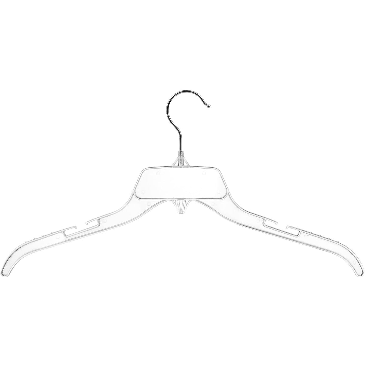 DEILSY clear shirt hangers with 360-degree swivel for easy selection