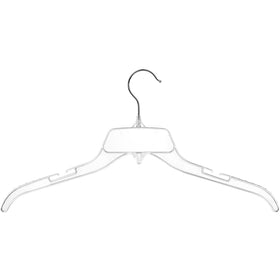 DEILSY clear shirt hangers with 360-degree swivel for easy selection