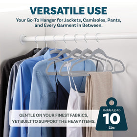 DEILSY Shirts and Dresses neatly hung with slim non-velvet hangers.