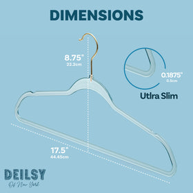 DEILSY non-slip design keeps garments secure during handling and storage.