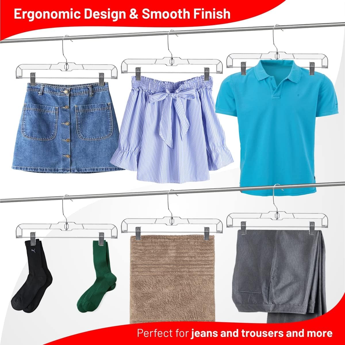 DEILSY non-slip clips protect fabrics from slippage and indentations.