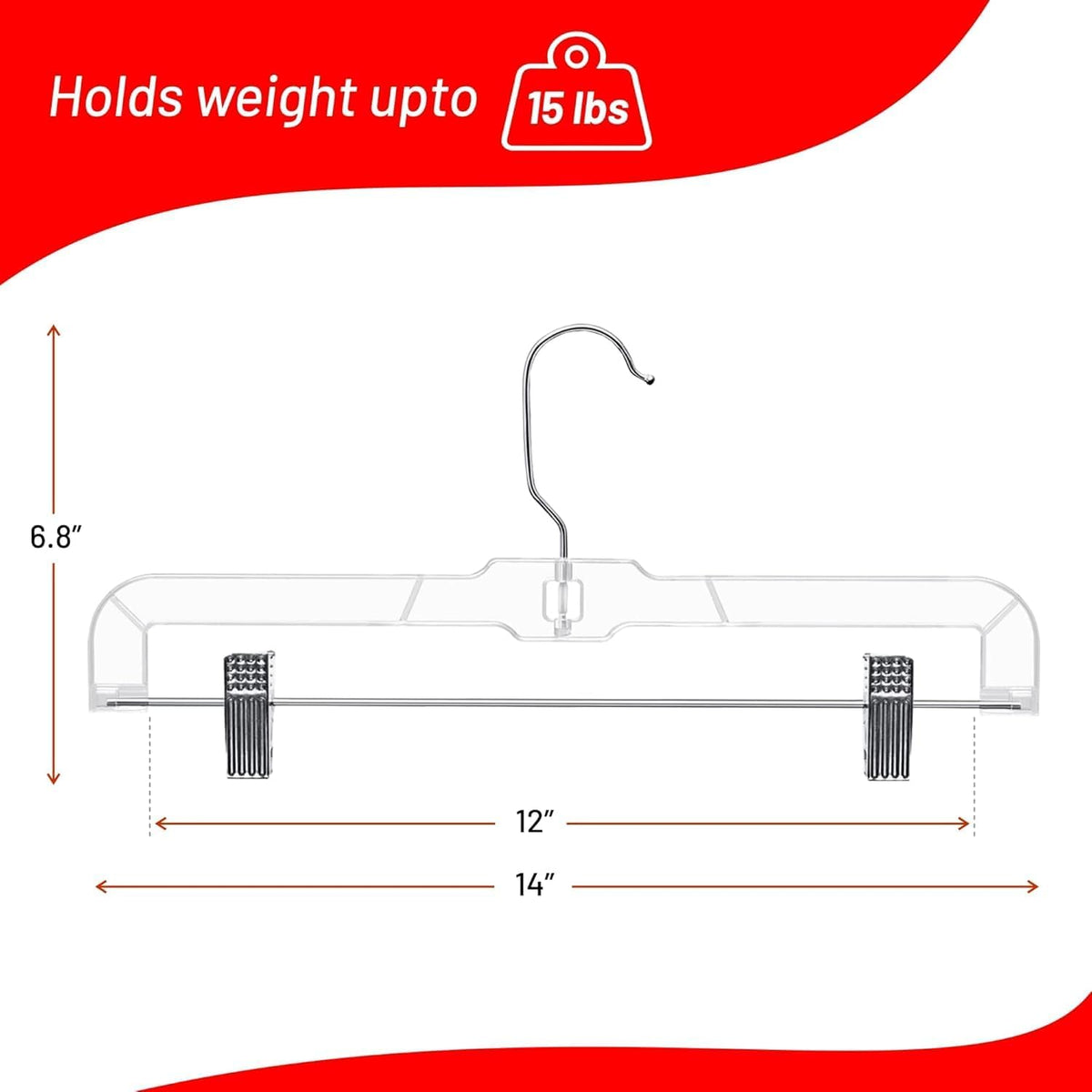 DEILSY space-saving hanger in vertical closet layout for organized storage