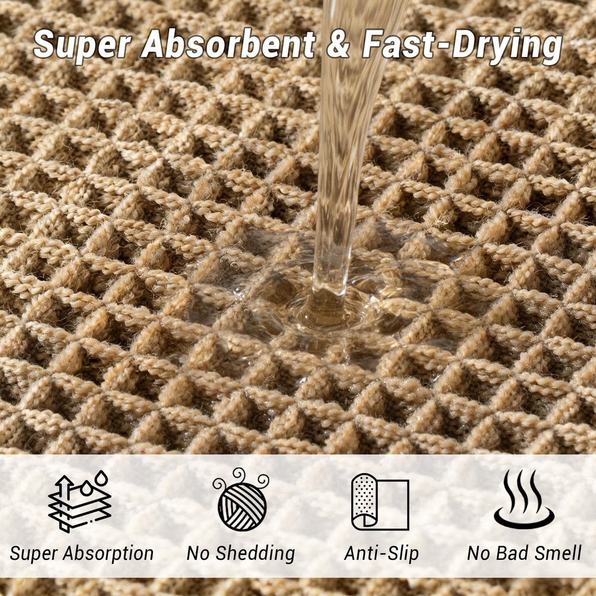 Dekafri mat is machine washable for easy care and refresh.