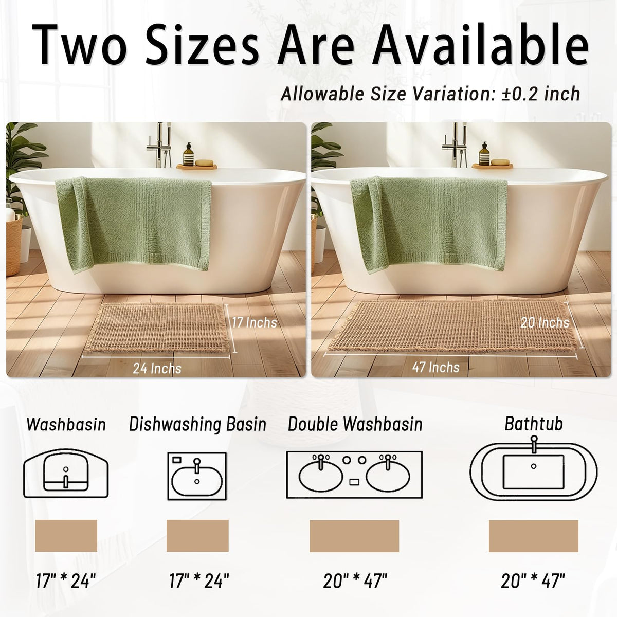 Dekafri ultra-absorbent waffle weave dries floors quickly.