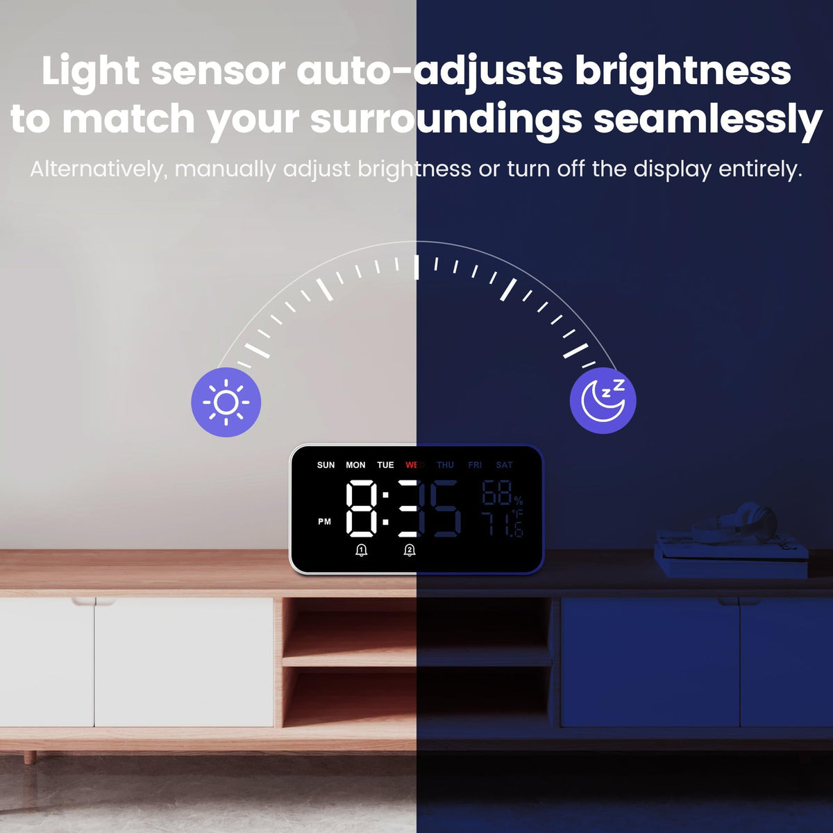 Dekala sleep-sounds feature showcasing nine soothing options.