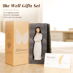 Dekismeos 5-9-inch figurine designed for mantel or shelf display.