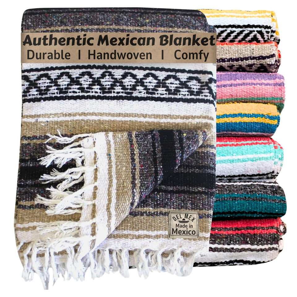 Del Mex Classic Blanket throw on a cozy bed for warm, inviting comfort.