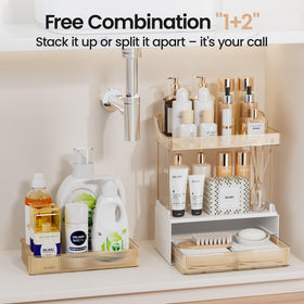 Compact dimensions fit most vanities and counters.