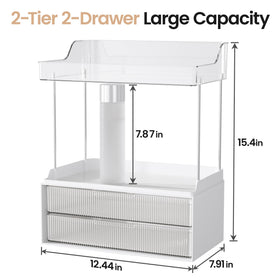 Delamu drawers glide smoothly, providing space for jewelry and hair accessories.