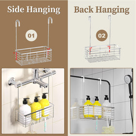 DELLAN 304 stainless steel shower organizer resists humidity for lasting shine