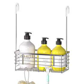 DELLAN hanging shower organizer over door for clutter-free storage