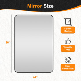 Delma high-definition mirror provides crystal-clear reflection for bedrooms and entryways.