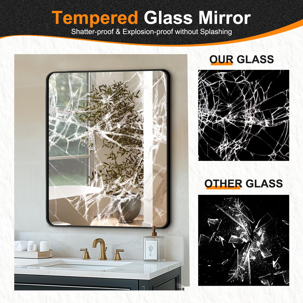 Delma high-definition mirror delivers crisp reflection for makeup and shaving.