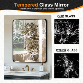 Delma high-definition mirror delivers crisp reflection for makeup and shaving.