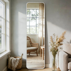 Delma full-length mirror 56x15 dressing-room setup for bedrooms or living areas.
