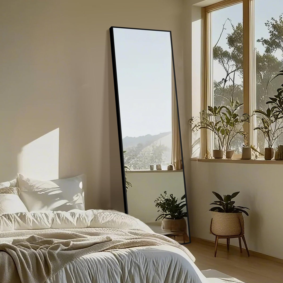 Delma mirror with high-definition reflection for crisp outfit checks