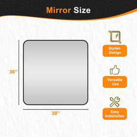 Delma over-sink vanity mirror suited for entryways and daily use.