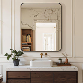 Delma vanity mirror in horizontal layout for wide makeup viewing