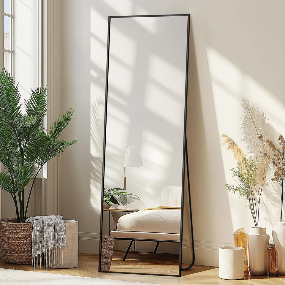 Delma full-length mirror, front view, clear dressing checks