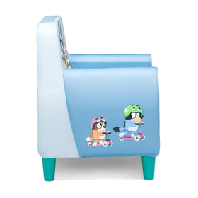 Delta Children Bluey Foam Chair showcases Bluey artwork to spark imagination