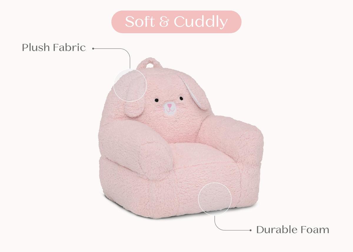 Delta Children Cozee Buddy Chair Bunny ears add playful comfort for kids.