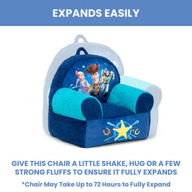 Delta Children Cozee Buddy Chair compact kids size fits small spaces.