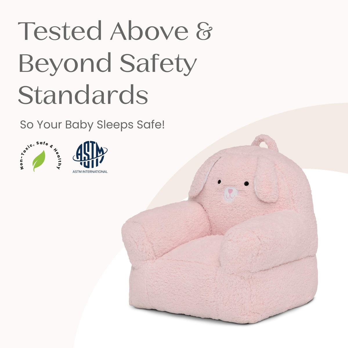 Delta Children Cozee Buddy Chair lightweight design with a built-in handle for easy moving.