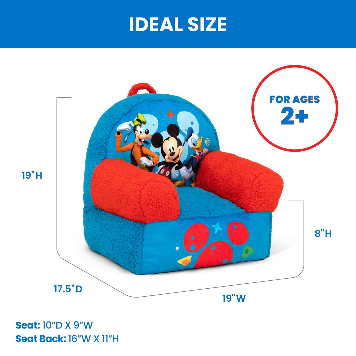 Delta Children Cozee Buddy Chair is lightweight for quick room-to-room moves.