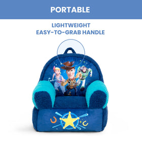 Delta Children Cozee Buddy Chair seat dimensions show a cozy fit for toddlers.