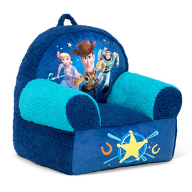 Delta Children Cozee Buddy Chair spot-clean friendly for easy upkeep.