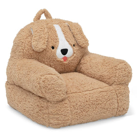 Delta Children Cozee Buddy Dog Chair easy-move handle enables quick relocation.
