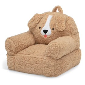 Delta Children Cozee Buddy Dog Chair in a cozy playroom setting.